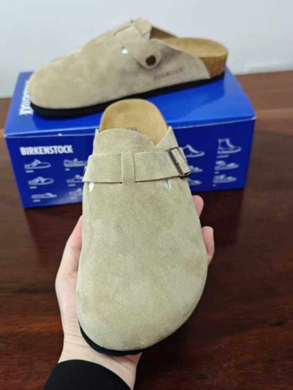 Regular Width Women's Size 10 New With Box Taupe Birkenstock Boston Clog Mule - Picture 4 of 6